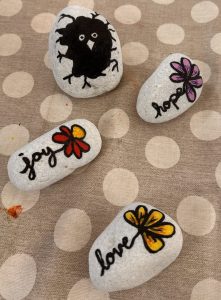 Craft walk pebbles