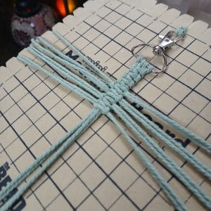 Leaf Macrame Keychain