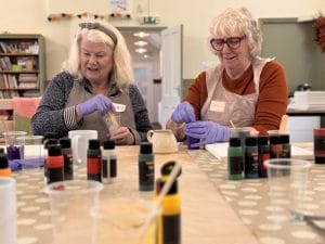 Enjoying Acrylic Pouring
