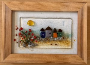 Framed Fused Glass Picture