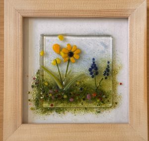 Framed Fused Glass Picture